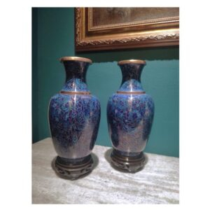 Par de vasos em Cloisonné