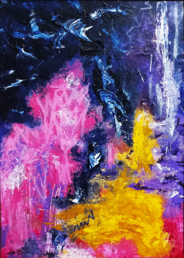Mateus Vitti - Acrílica, óleo e pastel oleoso sobre BRIM - Imagem 2