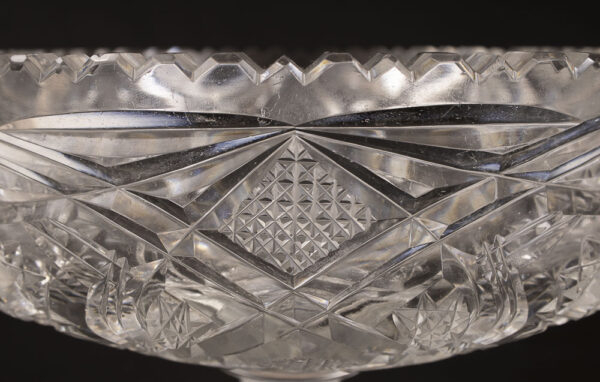Fruteira de coluna em cristal da Bohemia - Imagem 6
