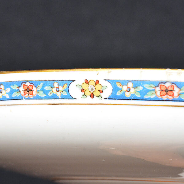 Fruteira de pé alto executada em porcelana francesa Bernardaud & Company, Limoges - França - Imagem 6