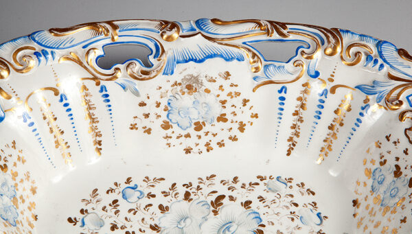 Fruteira em porcelana da manufatura europeia - SPM - Schumann Moabit - Imagem 7