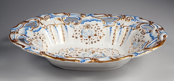 Fruteira em porcelana da manufatura europeia - SPM - Schumann Moabit - Imagem 6