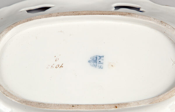 Fruteira em porcelana da manufatura europeia - SPM - Schumann Moabit - Imagem 4