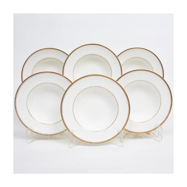 Conjunto de pratos fundos em porcelana inglesa Royal Doulton