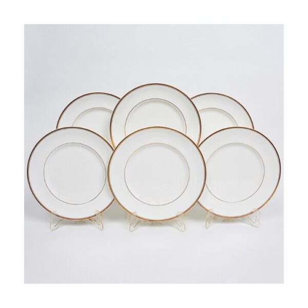 Conjunto de pratos rasos em porcelana inglesa Royal Doulton