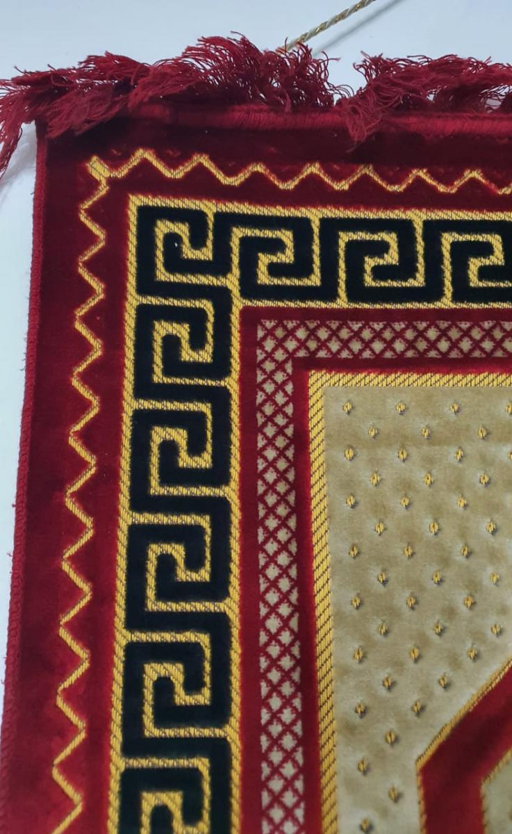 Tapete Turco (tapete de oração) em veludo de seda - Imagem 6