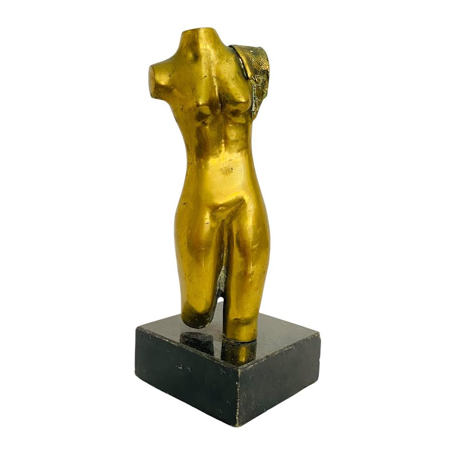 Escultura em bronze dourado "dorso feminino" - SUZANA LEVY