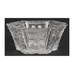 Centro de mesa em cristal tcheco lapidado