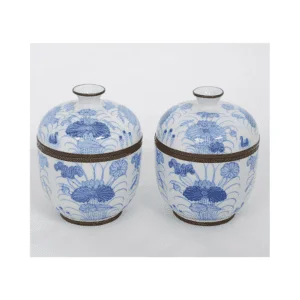 Par de potiches em porcelana chinesa