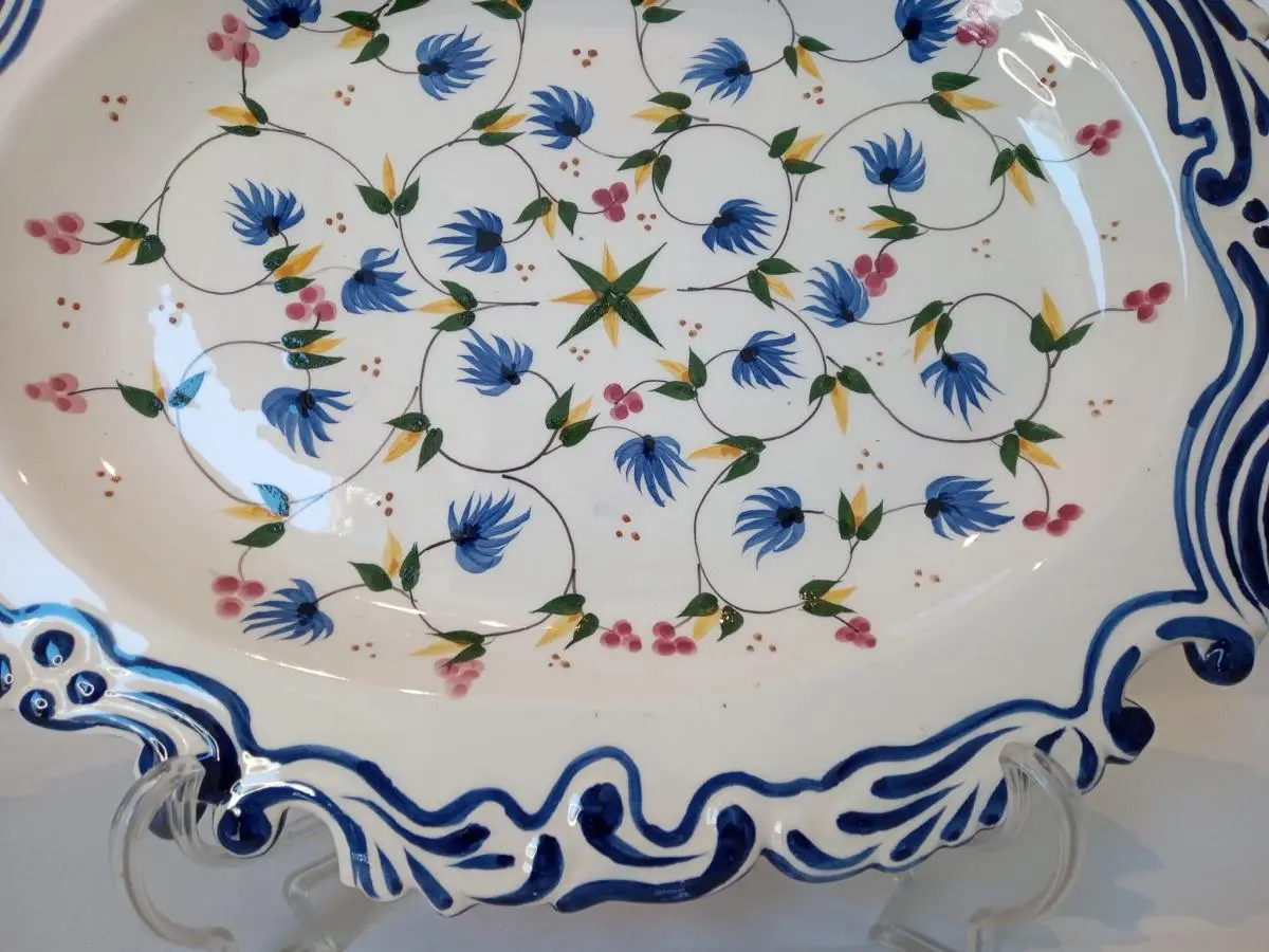 travessa em cerâmica pintada a mão - Imagem 2