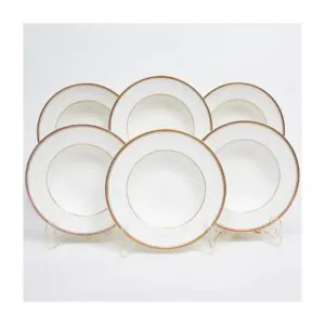 Conjunto de pratos fundos em porcelana inglesa Royal Doulton
