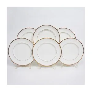 Conjunto de pratos rasos em porcelana inglesa Royal Doulton