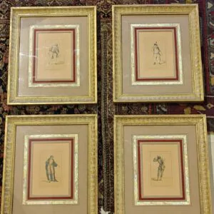 conjunto-de-quatro-gravuras-europeia-do-universo-da-commedia-dellarte