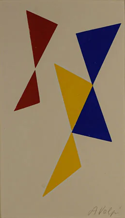 Serigrafia - Alfredo Volpi - Triângulos - Imagem 2